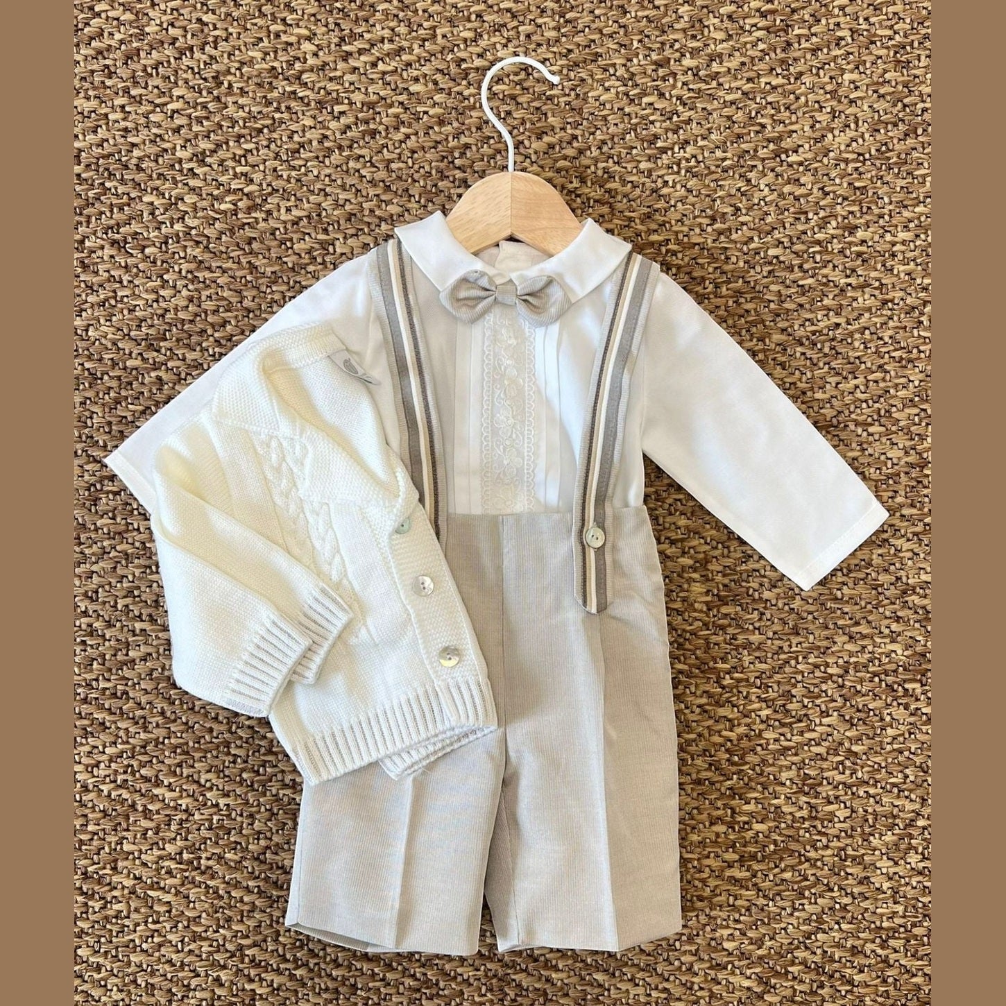 Completo Cerimonia Bermuda Bimbo VANIGLIA IK20660 -  NANU' BABY
