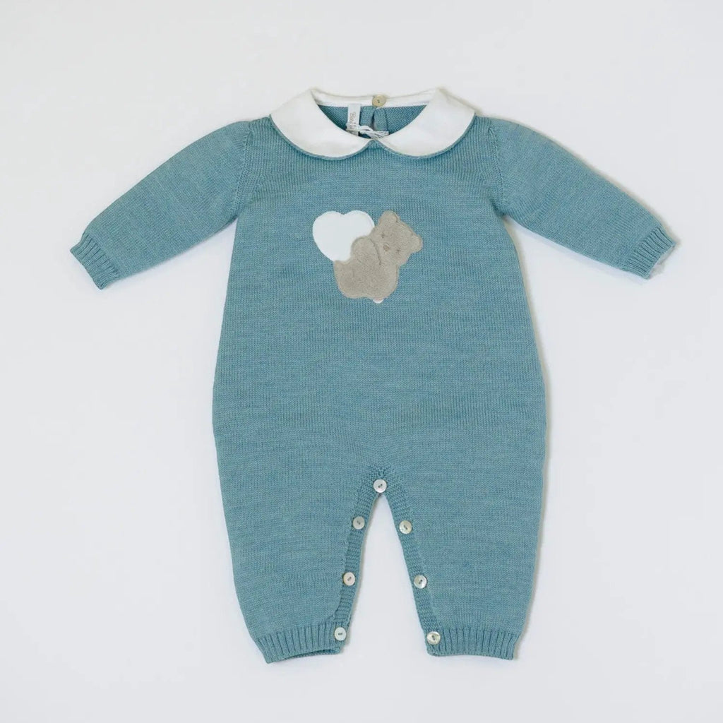 Tutina Neonato Verde TEDDY LOVE 334 by BABY LORD