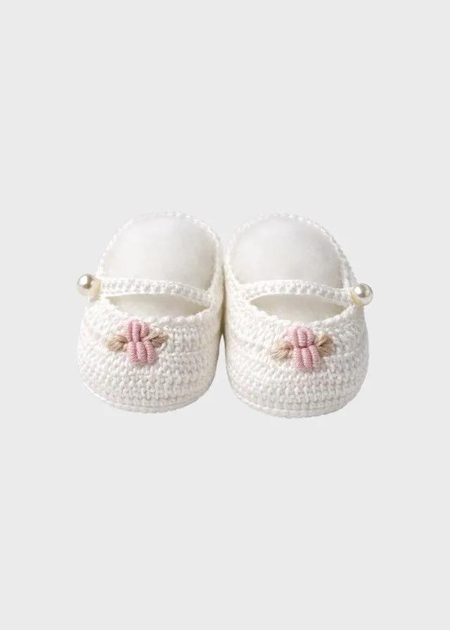 Babbucce Neonata Avorio EK29SB by MARLU'