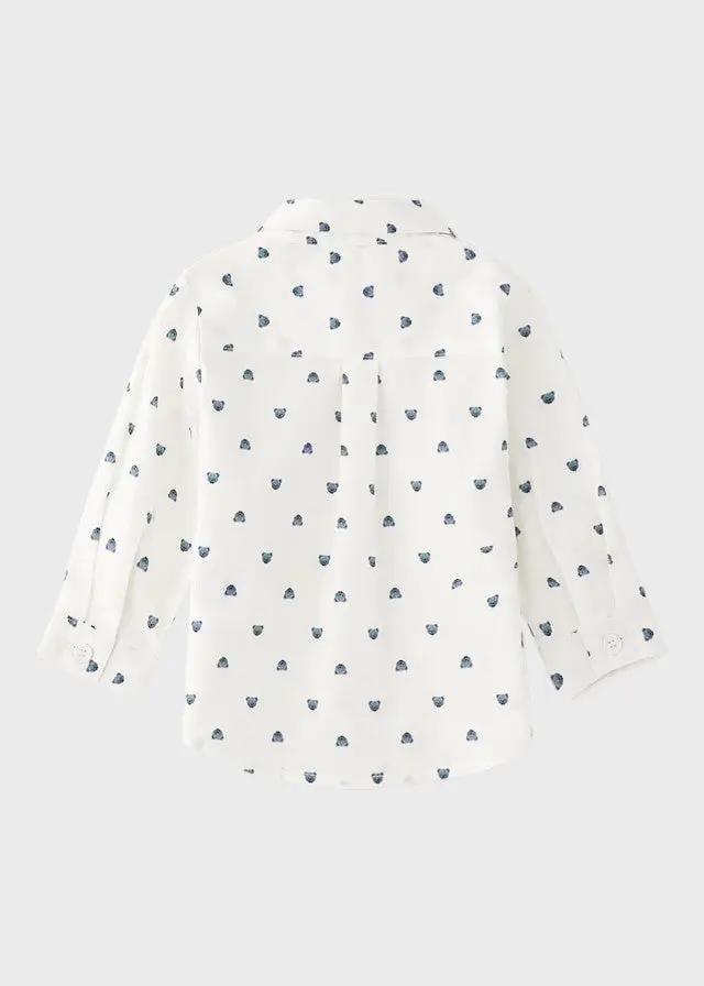 Minibanda Camicia Bimbo Ecru 98 Percent Cotone 2 Percent Elastan Primavera Estate 3G60000 3G600/00