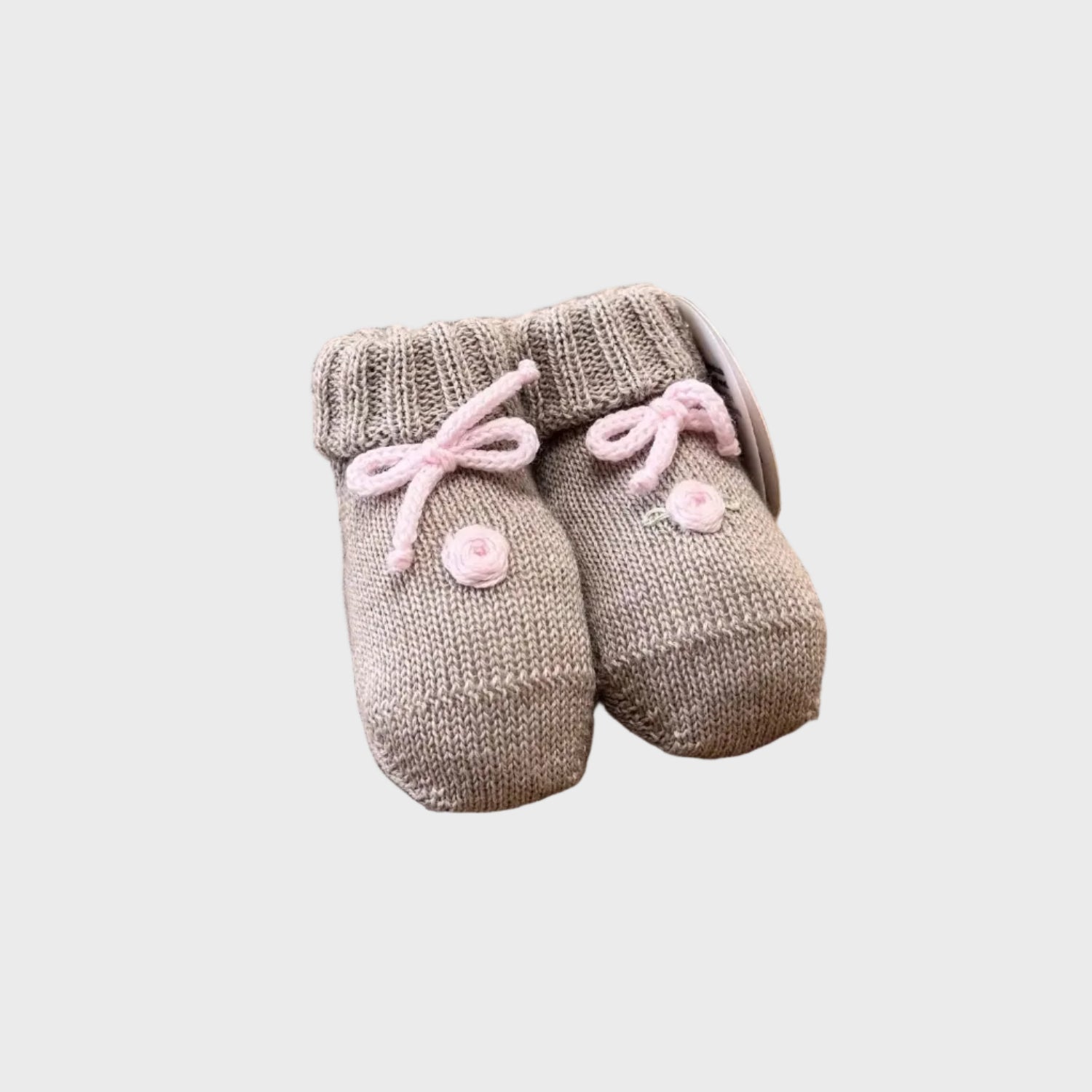 Babbucce Neonata Beige ROUCHES 715 by BABY LORD
