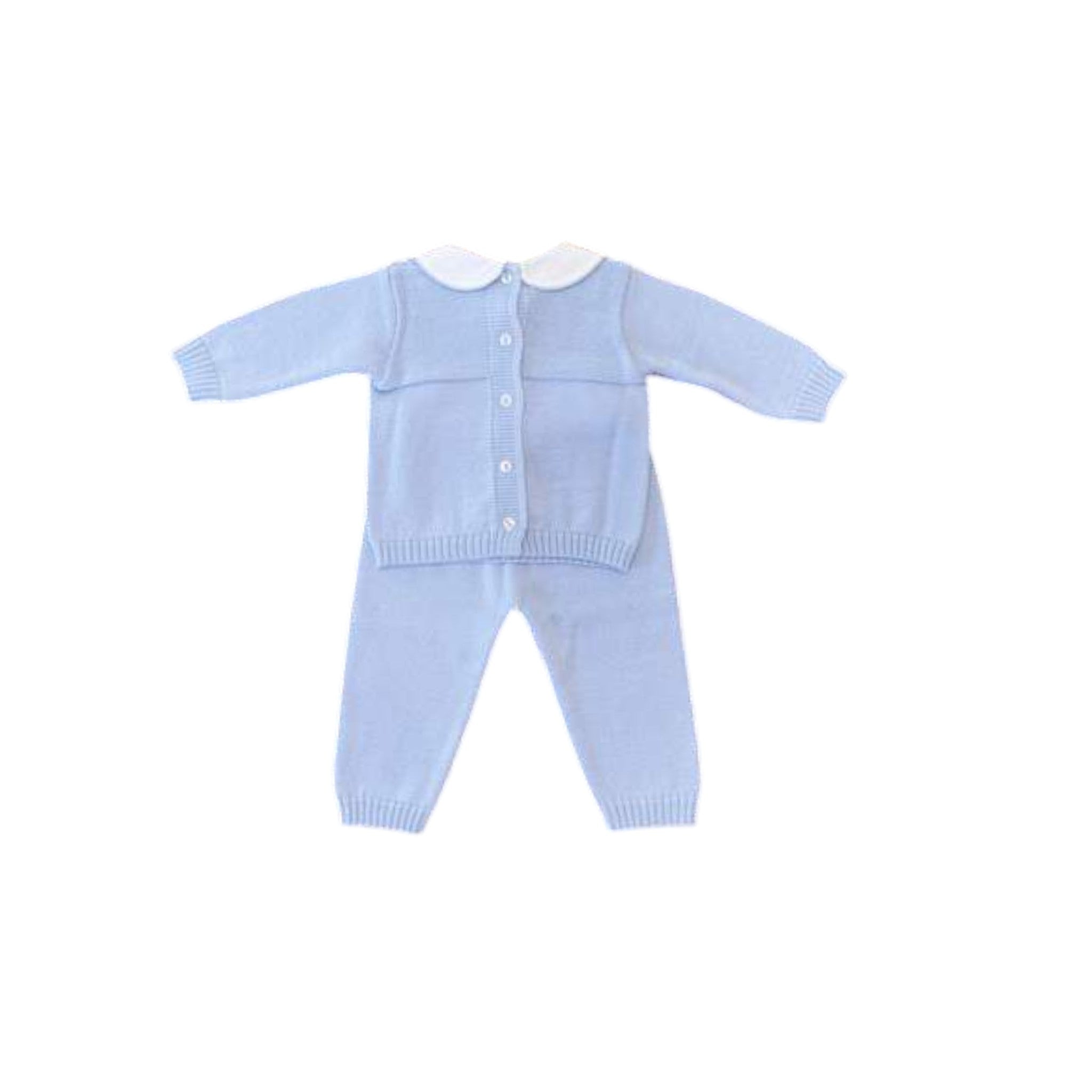 Completo nacita doppio fiocco Neonato CIELO NIDO D'APE 549