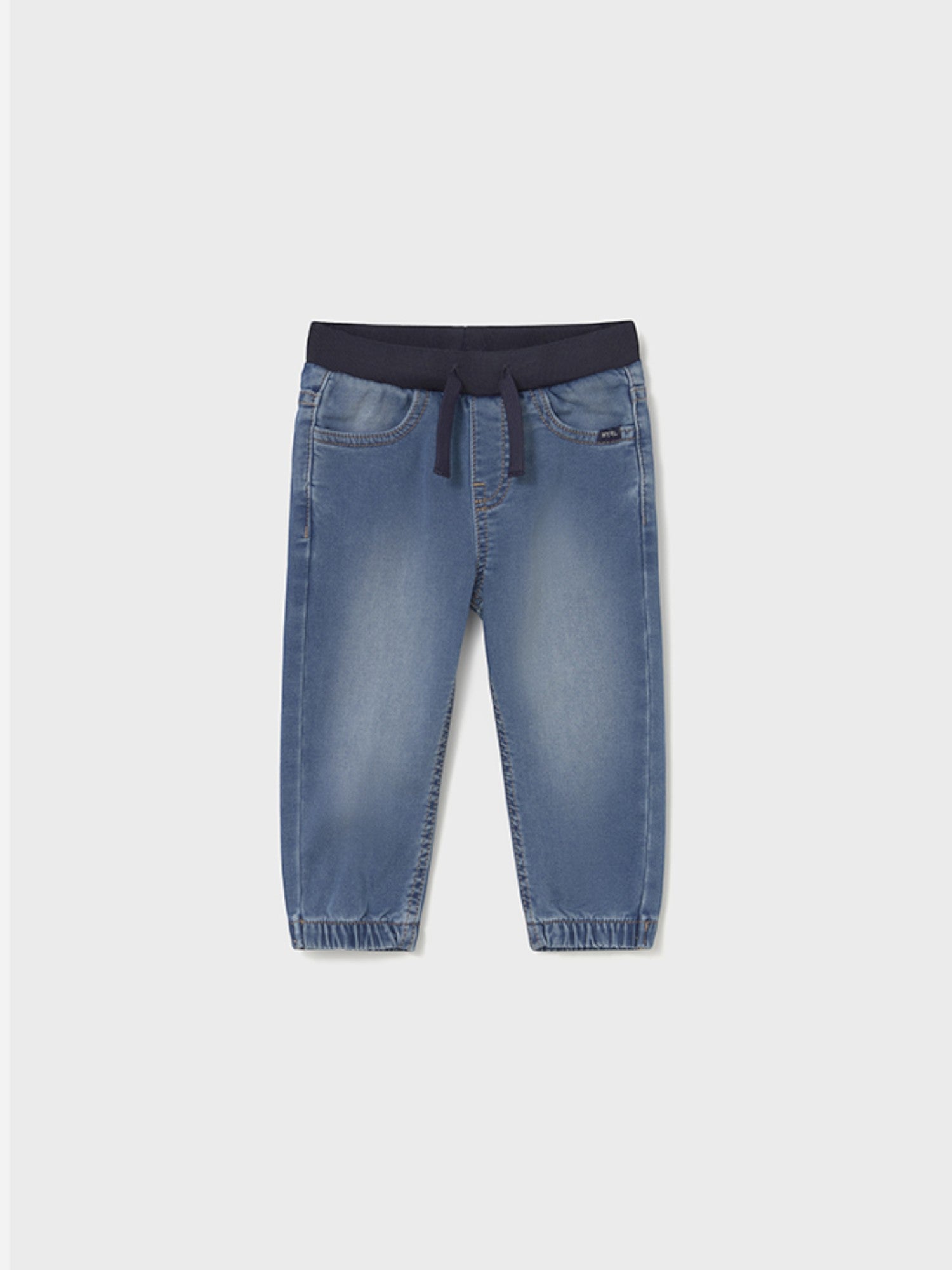 Pantalone soft denim jogger Bimbo Blu 2508/95 -  NANU' BABY