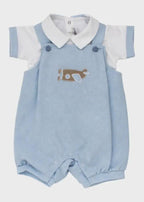 Salopette Neonato Bianco LPB1204 by SARTORIA DEI PICCOLI
