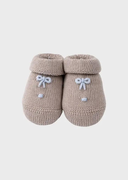 Babbucce Neonato Avorio NODINI 754/S by BABY LORD