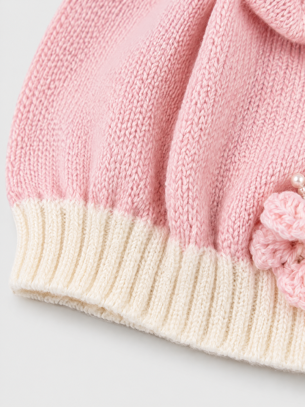 Cuffia Neonata Rosa 8207 by BIMBALO'