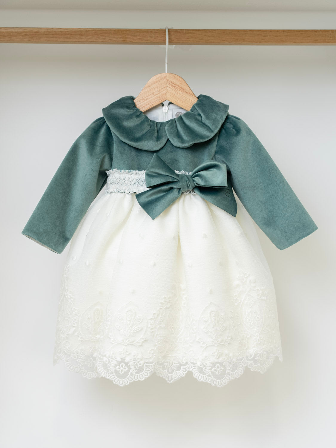 Abito cerimonia Bimba VERDE IM312 -  NANU' BABY