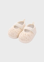Babbucce Neonata Rosa Cipria Cotone ROSSELLA 3121