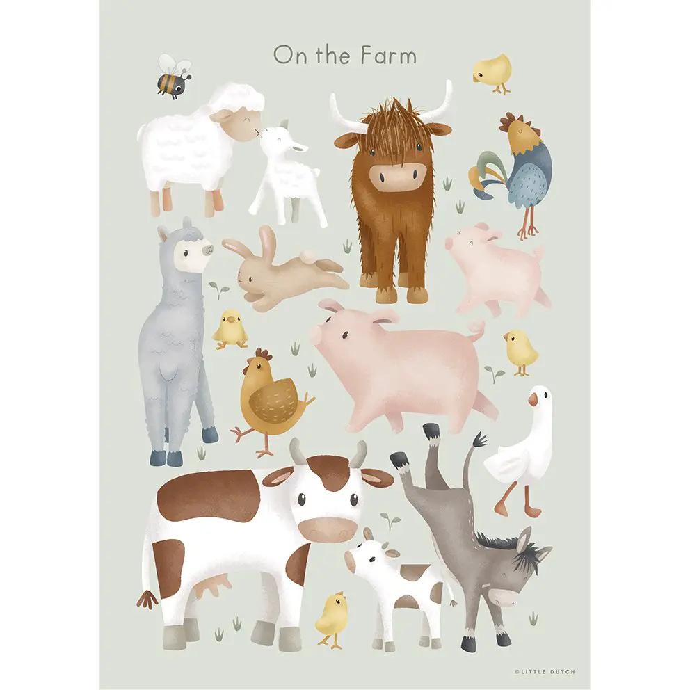 Poster A3 Multicolore PW10214022 by LITTLE DUTCH