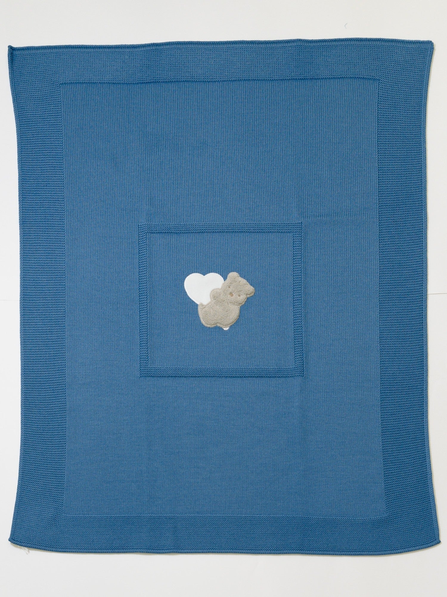 Coperta Teddy Love Neonato BLU TEDDY LOVE 133/I -  NANU' BABY