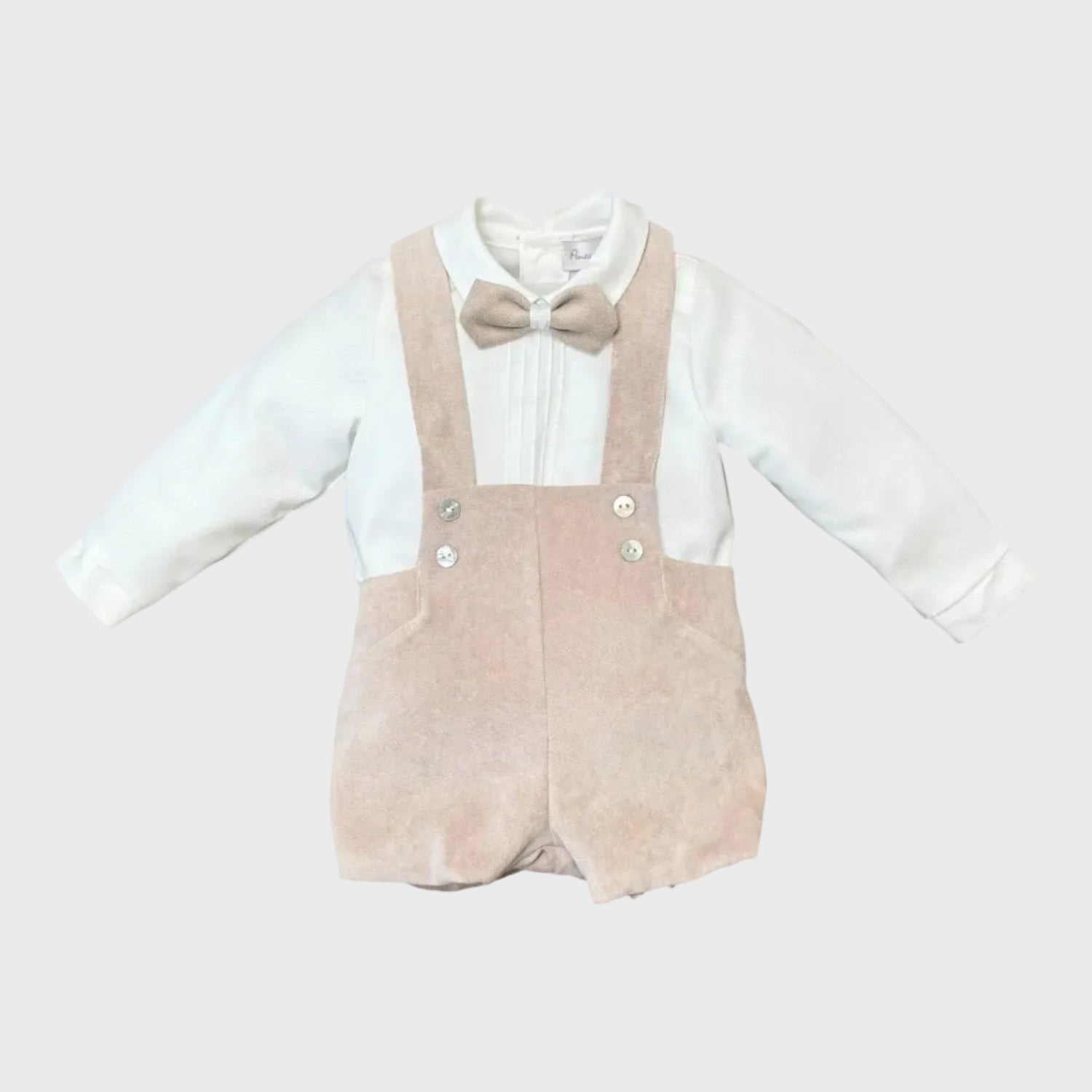 Completo Cerimonia Bimbo Beige 1/6417-B by PONTO POR PONTO