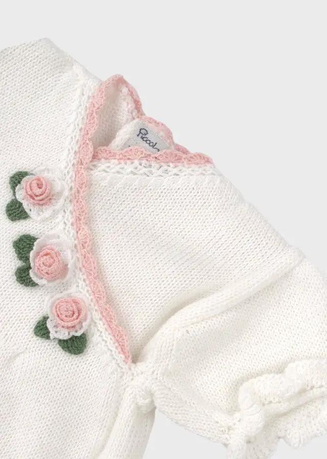 Pagliaccetto Neonata Bianco DELIZIA/TU by PICCOLA GIUGGIOLA