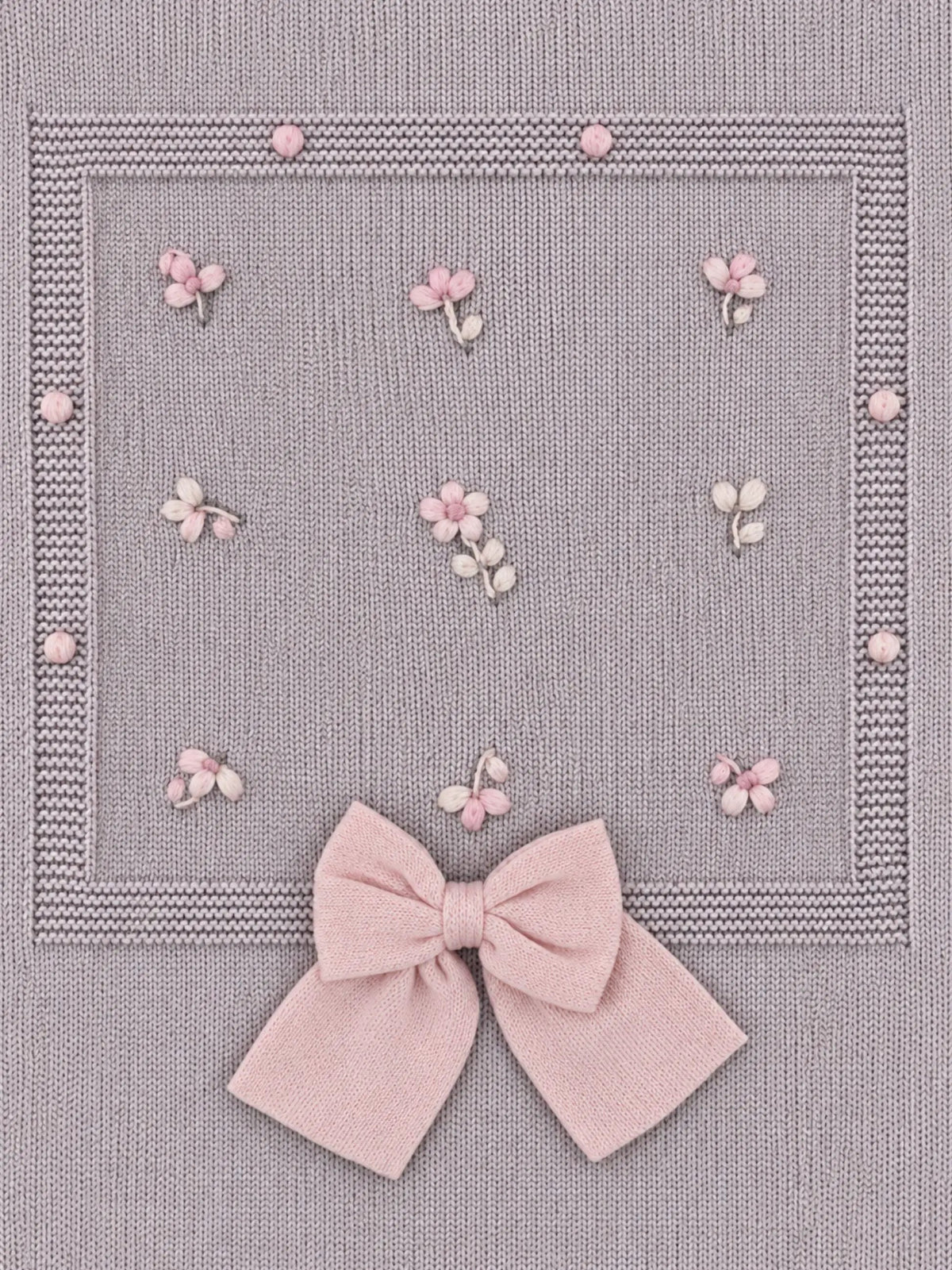 Coperta Neonata Avorio FIORI 132/S by BABY LORD