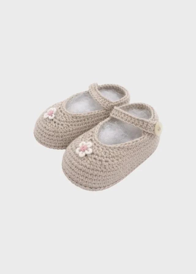 Babbucce Neonata Tortora NAIME/BB-T by PICCOLA GIUGGIOLA
