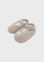Babbucce Neonata Tortora NAIME/BB-T by PICCOLA GIUGGIOLA