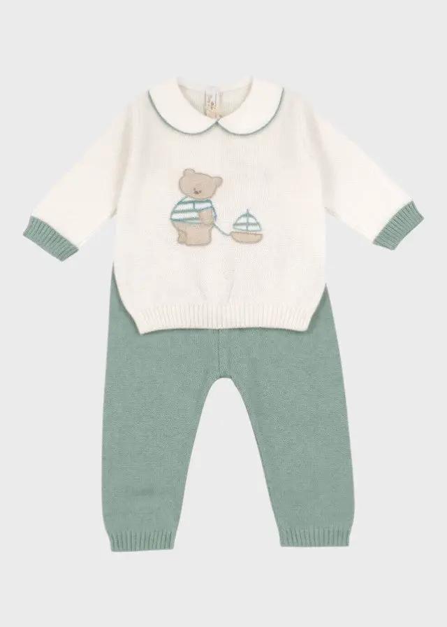 Completo nascita Neonato Verde ORSETTO/576-V by BABY LORD