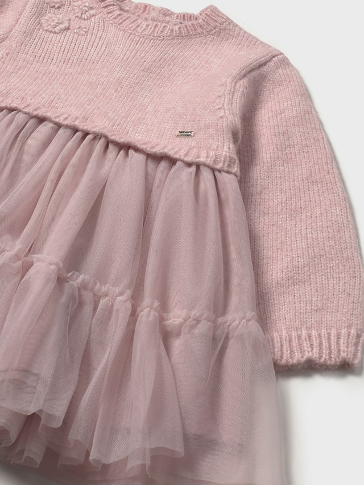 Abito combinato tricot Bimba Rosa 2905/33 -  NANU' BABY