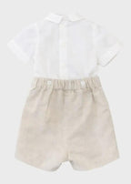 Completo Cerimonia Bimbo Beige 1/6329-B by PONTO POR PONTO