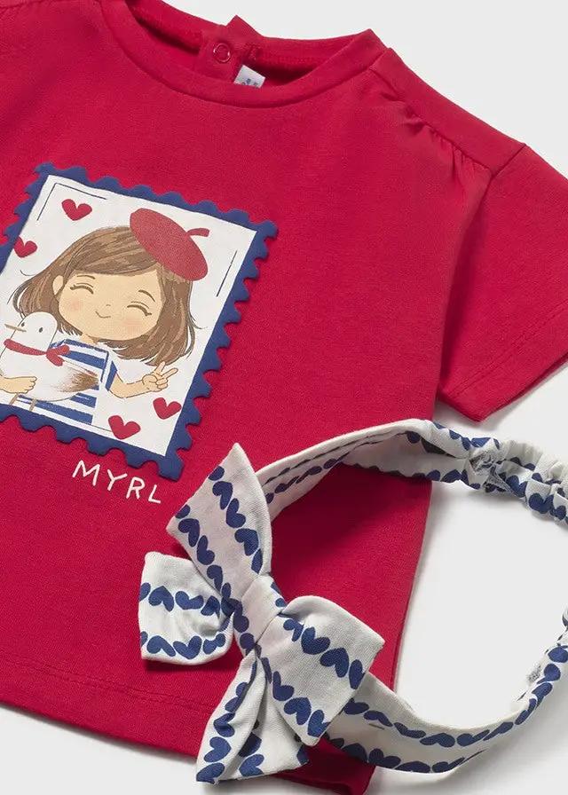 T-shirt Bimba Rosso 1081/10 by MAYORAL