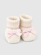 Babbucce Neonato Bianco 8236 by BIMBALO'