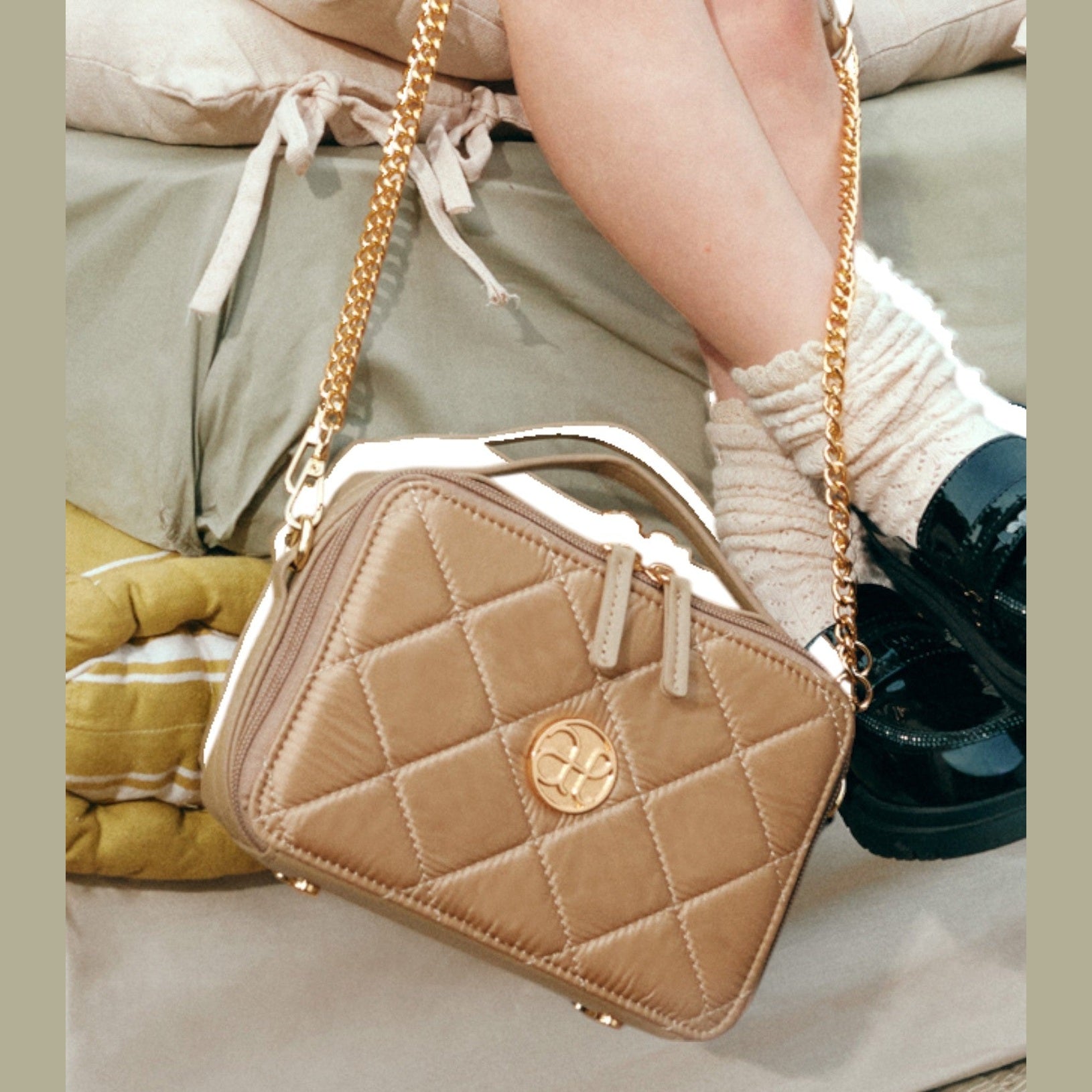 Borsa imbottita Bimba Beige 5984/11 -  NANU' BABY