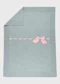 Coperta Neonata Verde FIOCCO FLOWER 191/V by BABY LORD