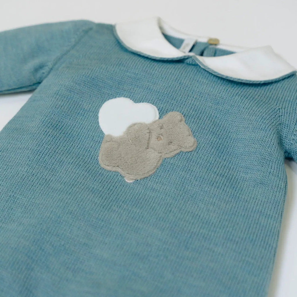 Tutina Neonato Verde TEDDY LOVE 334 by BABY LORD