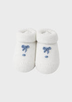 Babbucce Neonato Bianco NODINI 754 by BABY LORD