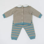 Completo nascita Neonato Verde RIGHE 523 by BABY LORD