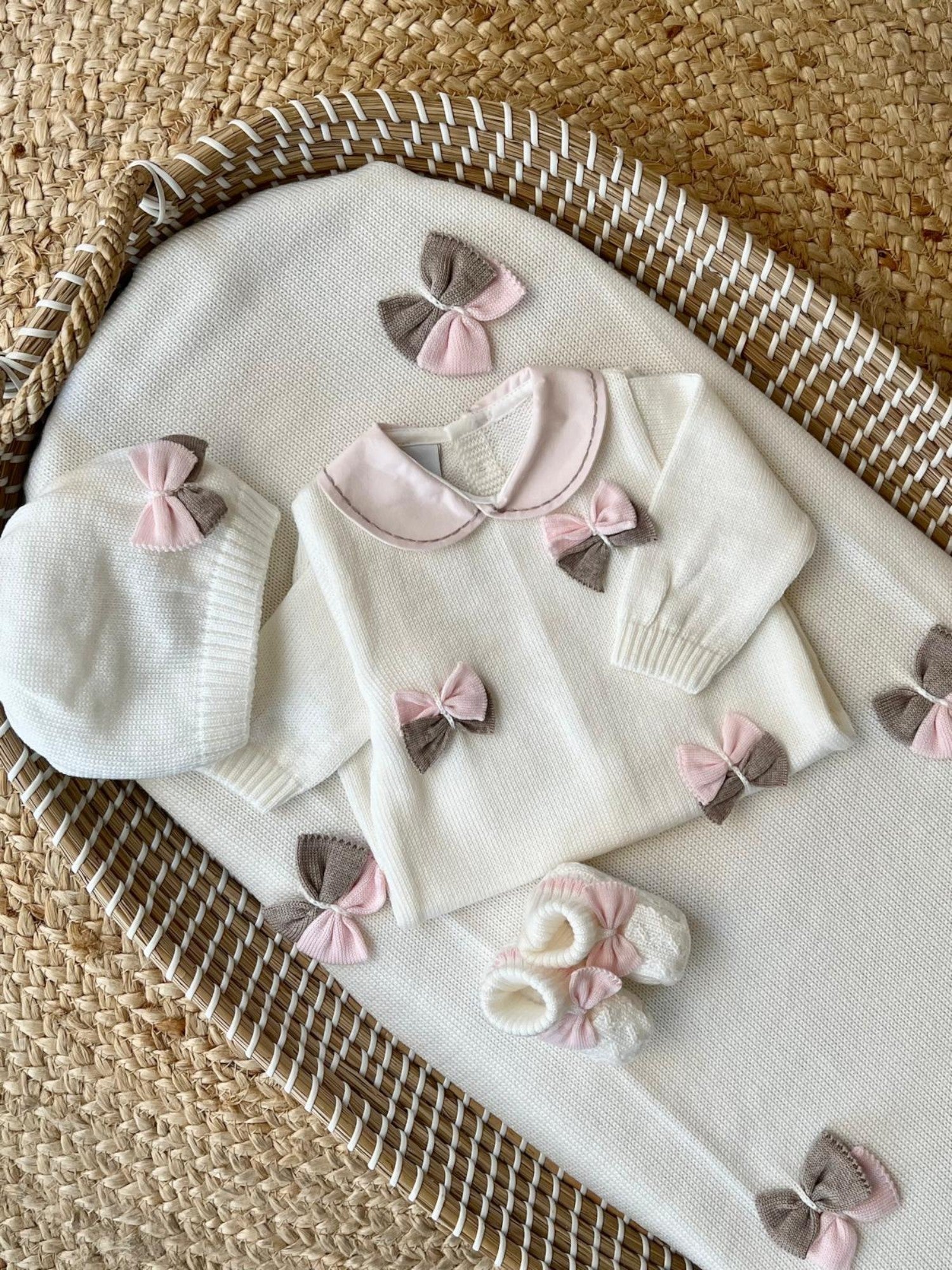 Coordinato nascita Neonata VANIGLIA IN4390 -  NANU' BABY