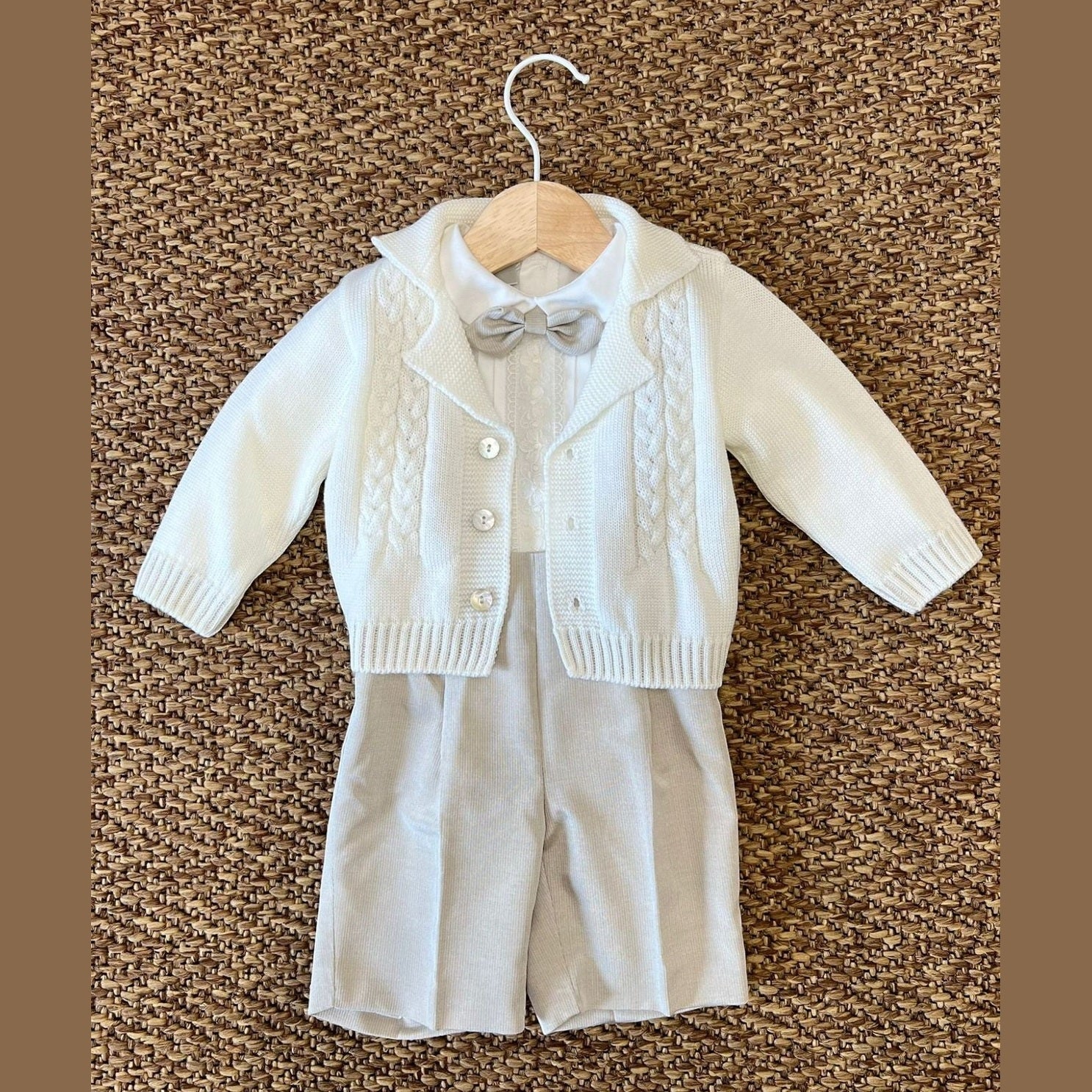 Completo Cerimonia Bermuda Bimbo VANIGLIA IK20660 -  NANU' BABY