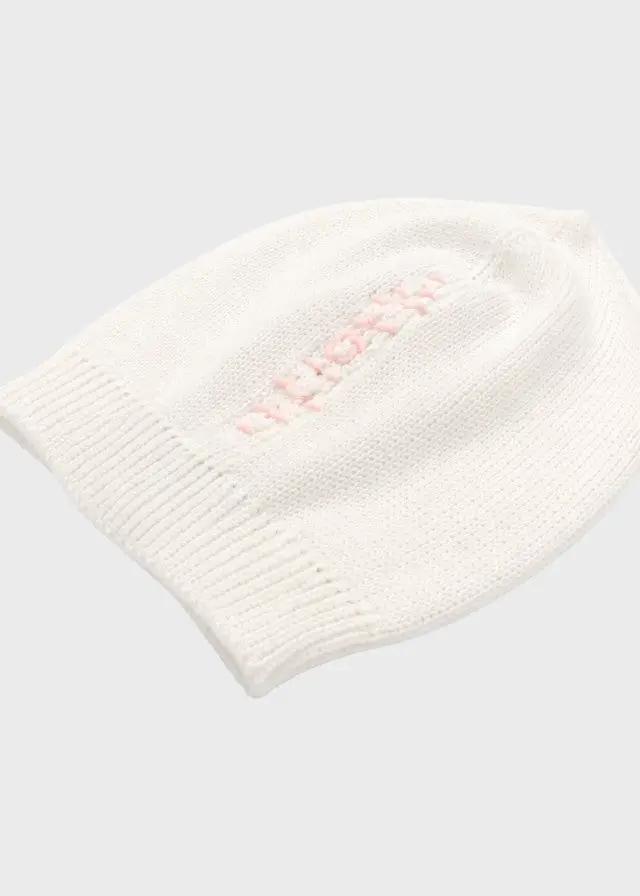Cuffia Neonata Bianco MARCO/CU by PICCOLA GIUGGIOLA