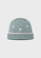 Cuffia Neonata Verde MARGHERITE 667/V by BABY LORD