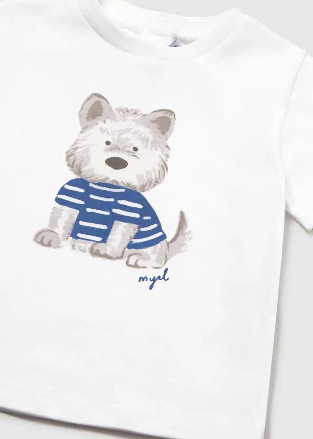 T-shirt Bimbo Bianco 1001/73 by MAYORAL