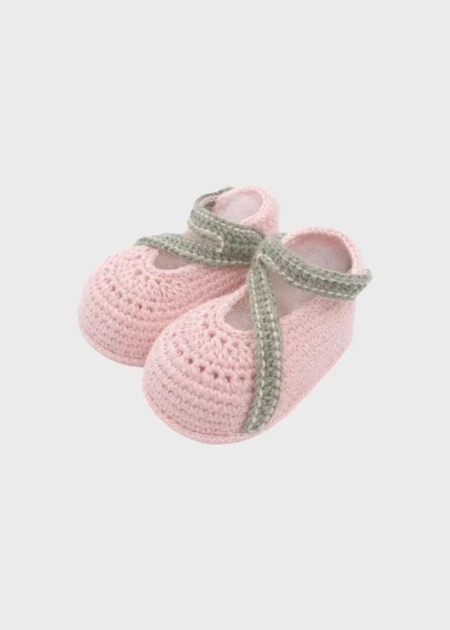 Babbucce Neonata Rosa BRINDISI 1442 by PICCOLA GIUGGIOLA