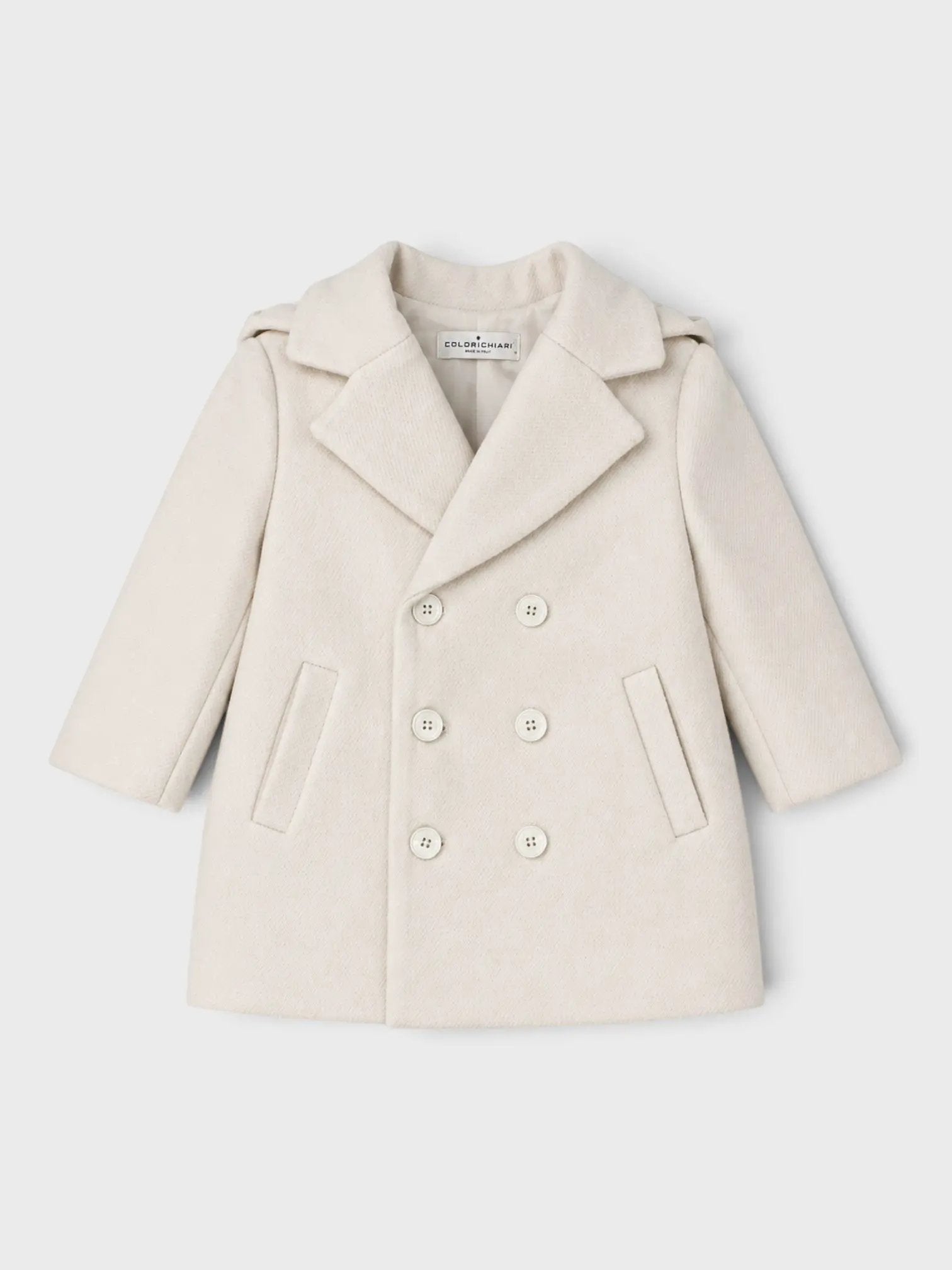 Cappotto Bimbo Panna MN148745/4729s by COLORICHIARI