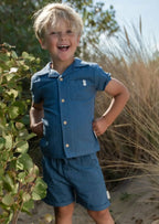 Camicia Bimbo Blu CL26021600 by LITTLE DUTCH