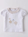 T-shirt Bimba Bianco 3B724/0113 by MINIBANDA