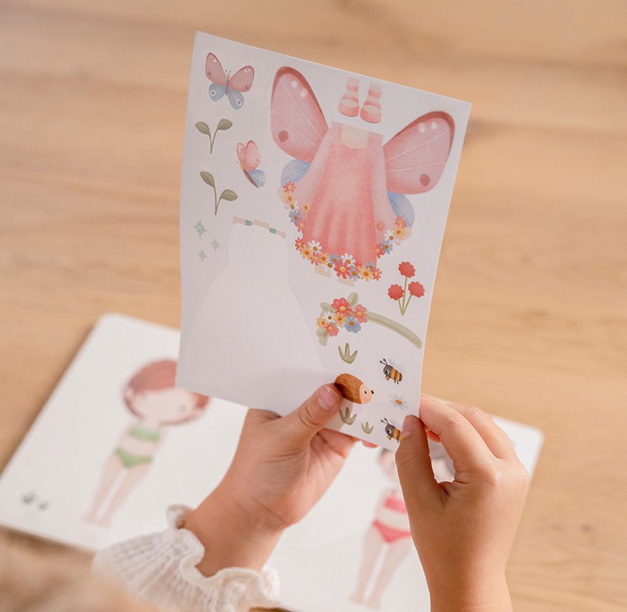 Libro Dress me up con stickers  Rosa 125414 -  NANU' BABY