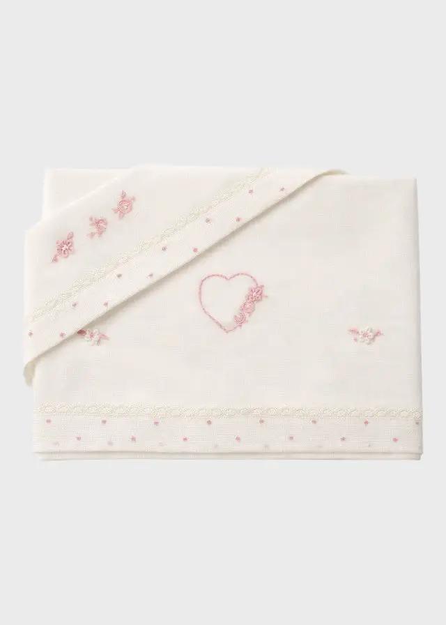 Coperta Neonata Rosa TAORMINA 01 by PICCOLA GIUGGIOLA