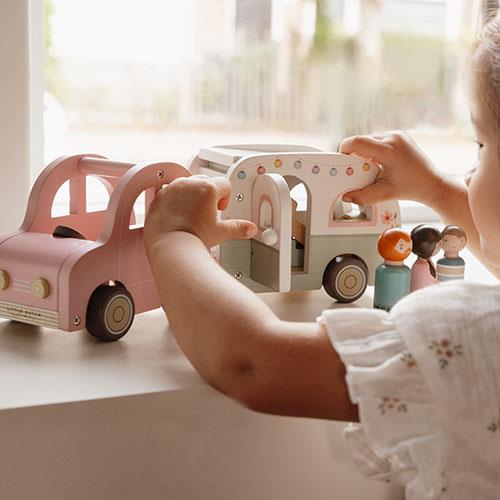 Macchina con caravan e personaggi FSC  Multicolore LD8022 -  NANU' BABY