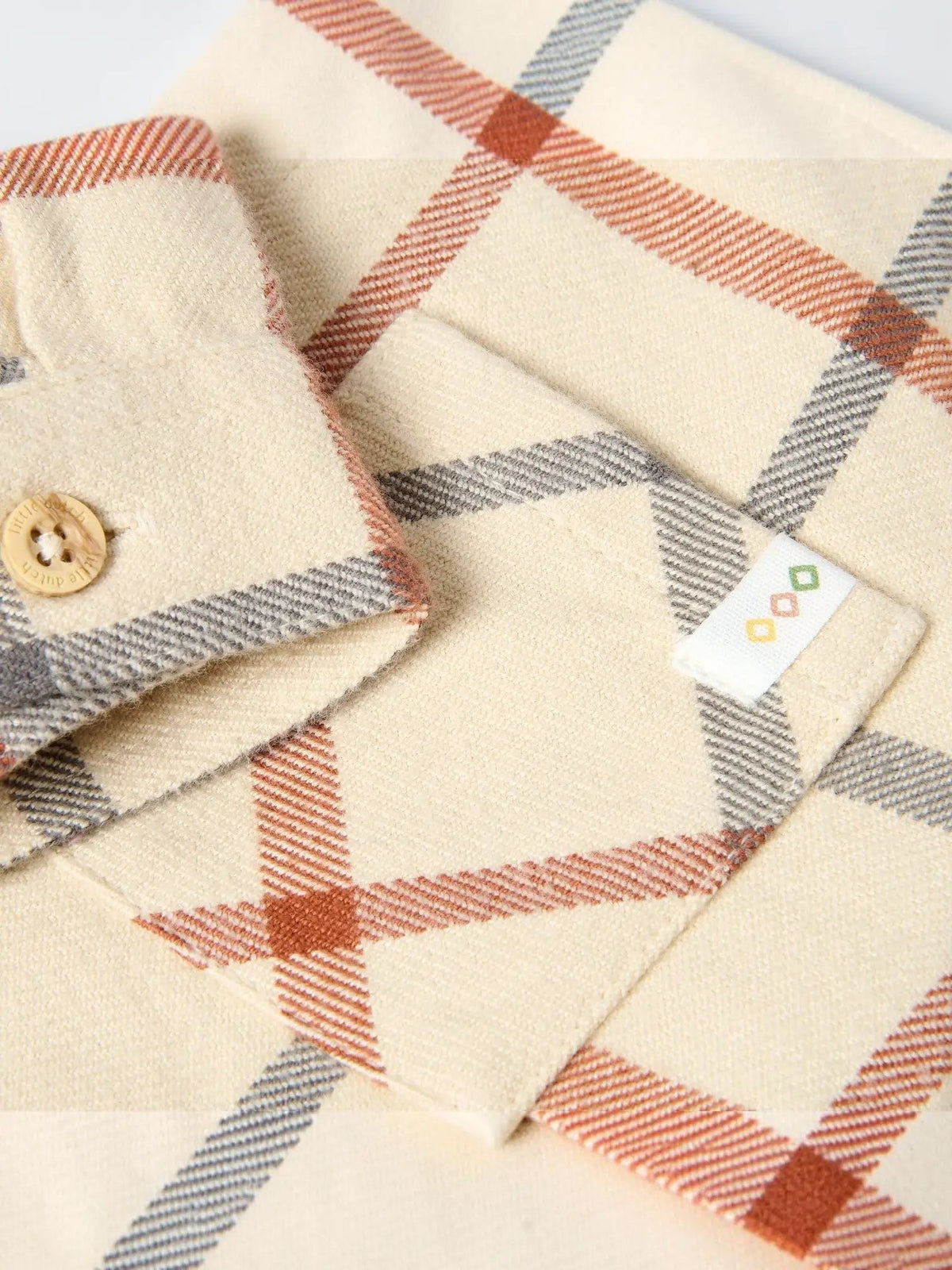 Camicia Bimbo Beige CL26091612 by LITTLE DUTCH