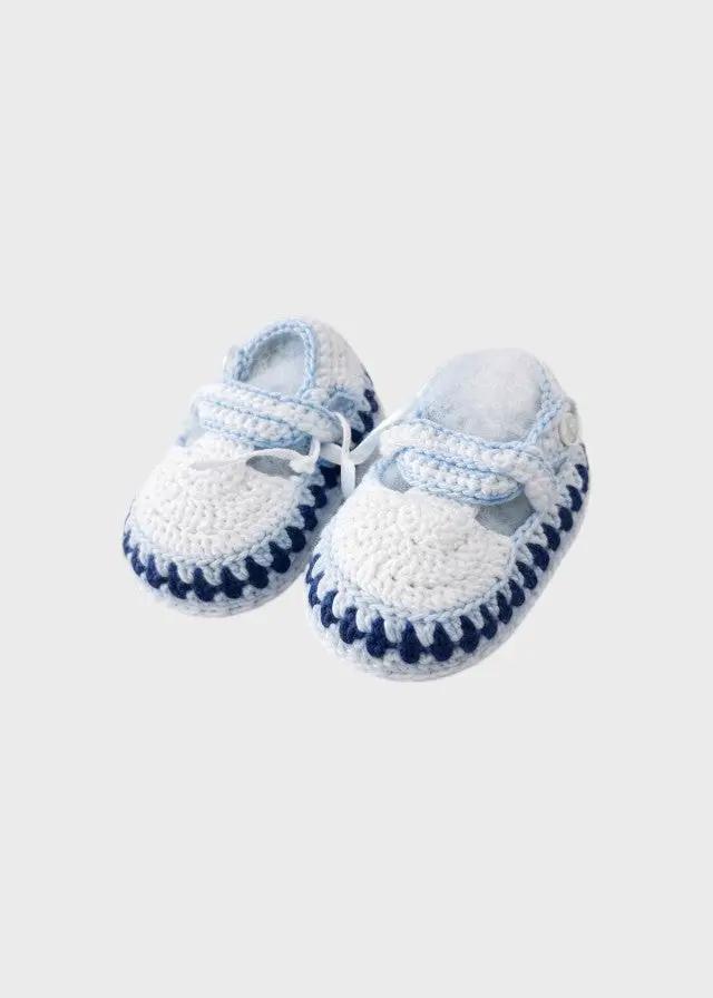 Babbucce Neonato Bianco BILLY/780 by PICCOLA GIUGGIOLA