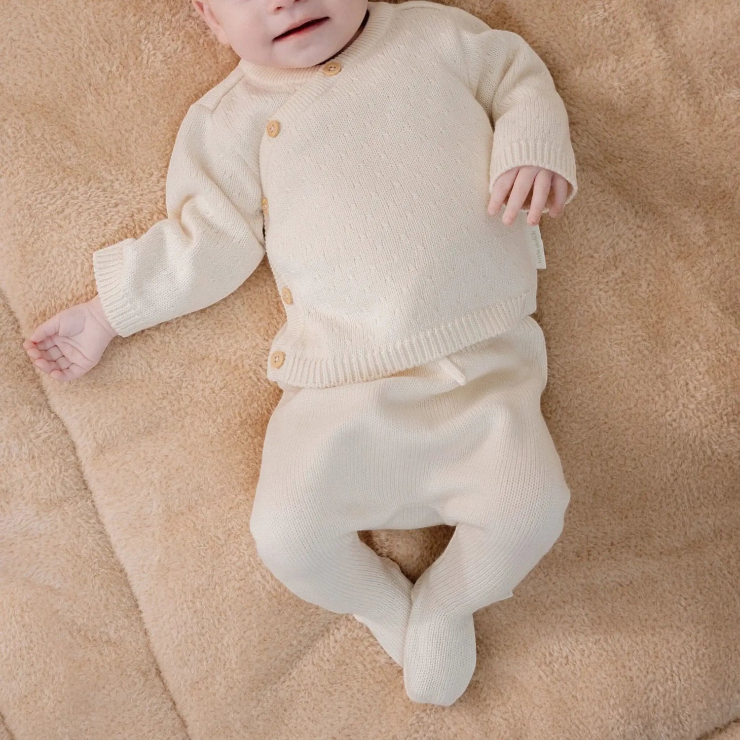 Pantaloni Neonato Bianco CL25293025 by LITTLE DUTCH