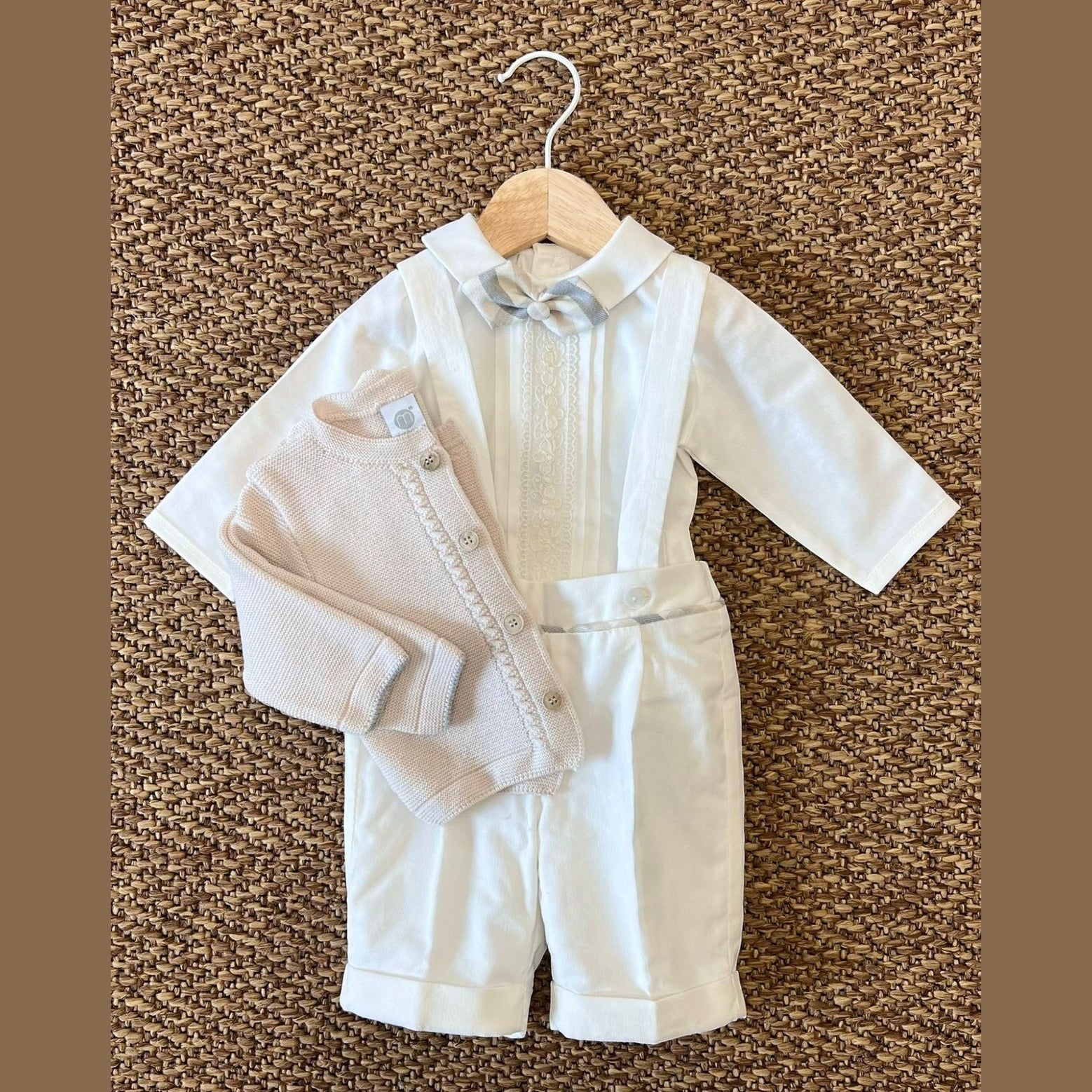 Completo Cerimonia Papillon Bimbo PANNA IK20760BIS -  NANU' BABY