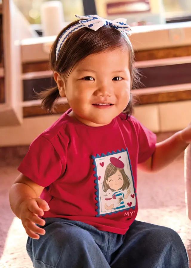 T-shirt Bimba Rosso 1081/10 by MAYORAL