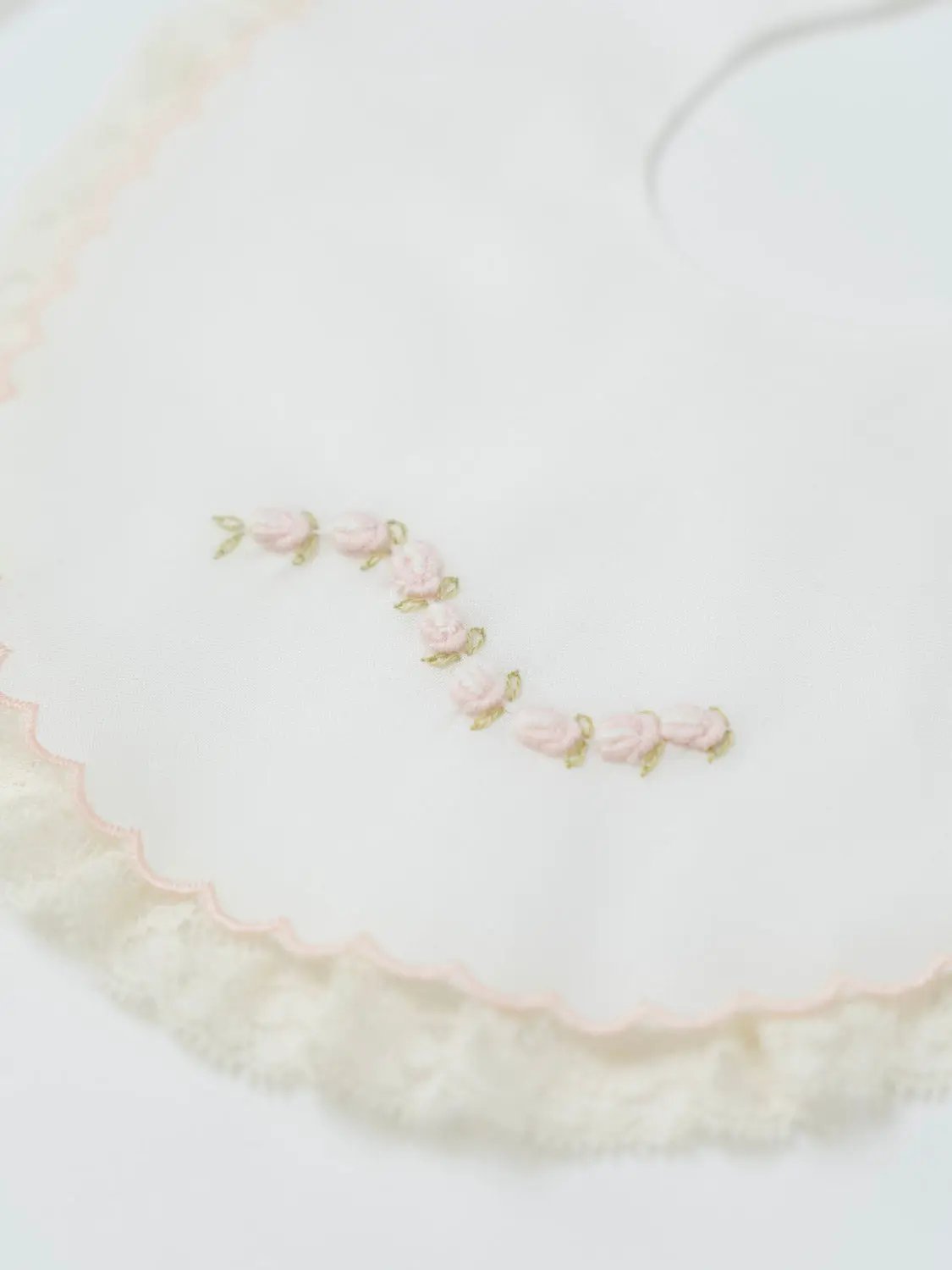 Bavetta Neonata Rosa OLLY/BV-R by PICCOLA GIUGGIOLA