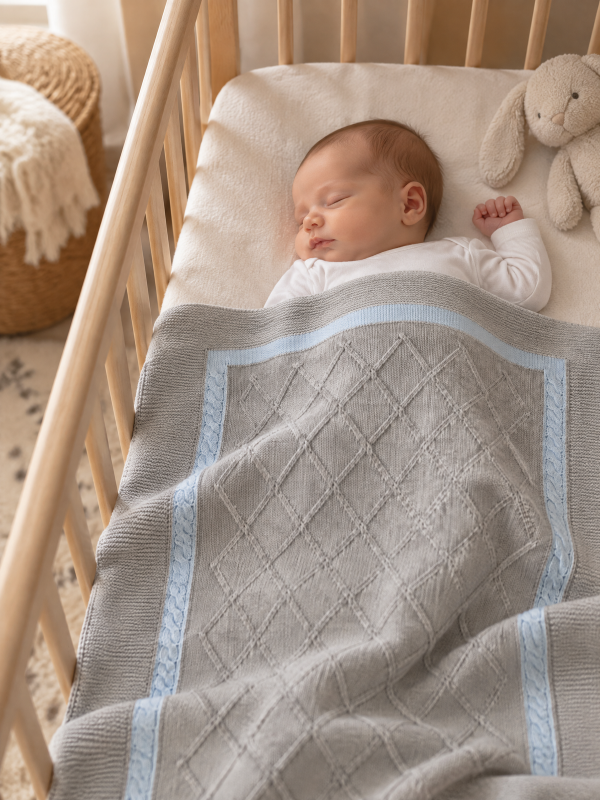 Coperta Neonato Grigio 8270 by BIMBALO'