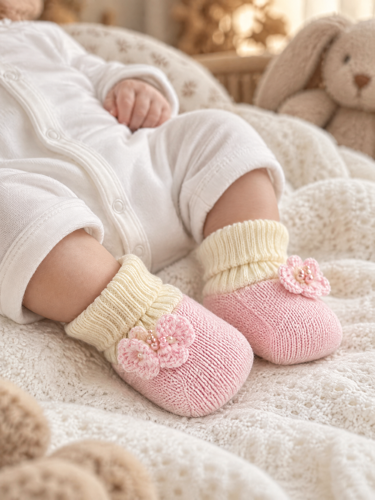 Babbucce Neonata Rosa 8208 by BIMBALO'