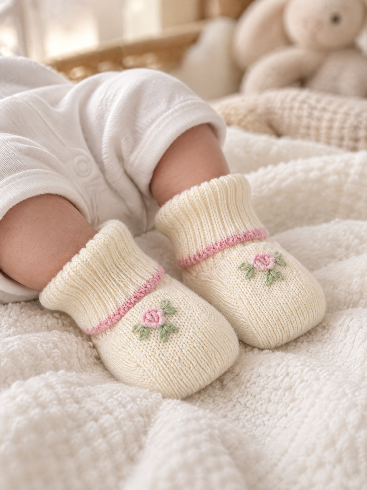Babbucce Neonata Bianco 8201 by BIMBALO'